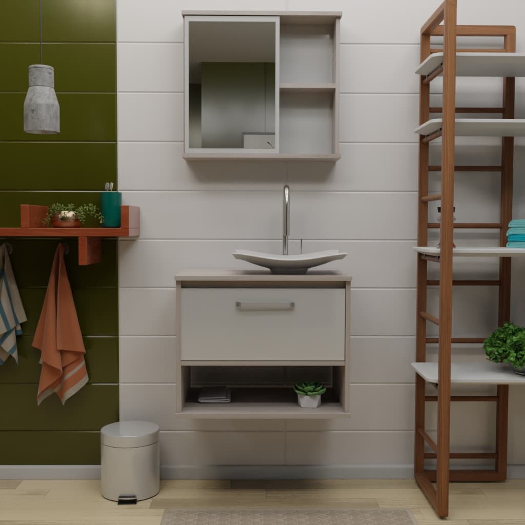 Conjunto Elmo Natural - Branco