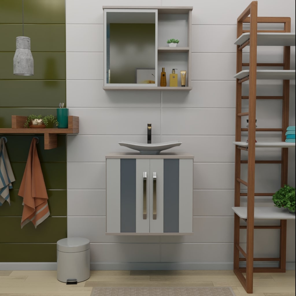 Conjunto Veneza Elmo Natural -Branco