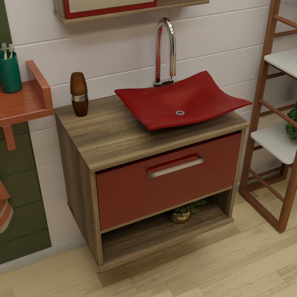 Gabinete Ibiza Vermelho com San remo